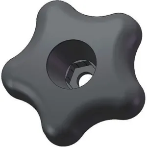 INNOVATIVE COMPONENTS GNH1-HEX5SA---- Snap Lock Star Knob 2 1/4 Inch Thru 1/4 | AC9GBB 3GEU7