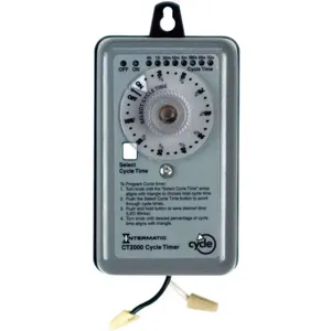 INTERMATIC CT2000 Percentage Cycle Time Switch, SPST, 20 A, 120/240 V | AE9KQL 6KFG5