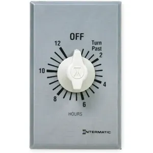 INTERMATIC FF312H Timer Spring Wound 12 Hr SPDT Silver | AC9DYK 3FXC6