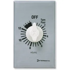 INTERMATIC FF312HH Timer Spring Wound 12 Hr SPDT Silver | AC9DYL 3FXC7