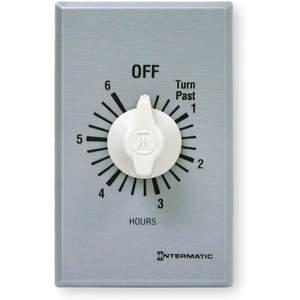 INTERMATIC FF6H Timer Spring Wound, SPST, Silver, 10 A | AD6RMX 4A218