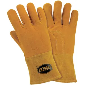 IRONCAT 6030/L Welding Gloves Cowhide Gold Pr | AF8FTH 25UN45