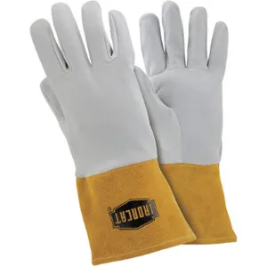 IRONCAT 6130/S Welding Gloves Cowhide Pearl/gold Pr | AF8FTX 25UN61