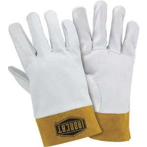 IRONCAT 6140/M Welding Gloves Cowhide Pearl/gold Pr | AF8FTP 25UN51