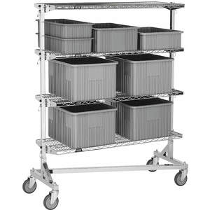 IRSG NT-2448 Nesting Wire Cart 24 Inch Width 48 Inch Length | AE3DFB 5CHV0