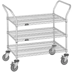 IRSG UC3-2448LZ Utility Cart Capacity 400 Lb 48x24 3 Shelves | AA7JTB 16A688