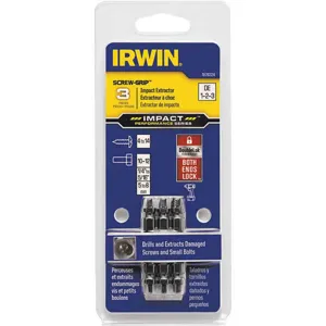 IRWIN INDUSTRIAL TOOLS 1876224 Screw Extraction 1/4 Inch Shank | AH2ZEN 30TK53