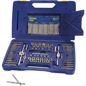 IRWIN INDUSTRIAL TOOLS 26377 117-pc Machine Screw / Fractional / Metric Tap & Hex Die and Drill Bit Set | AB9QNX 2ETL5