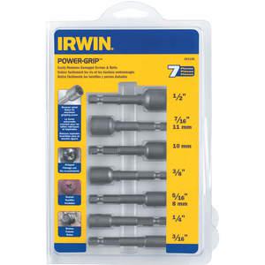 IRWIN INDUSTRIAL TOOLS 394100 Bolt Extractor Set 3/16 To 1/2 10mm 7 Pc | AB2XNT 1PMR3