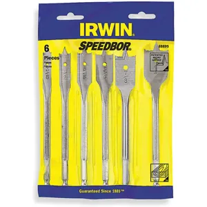 IRWIN INDUSTRIAL TOOLS 88886 Spade Bit 6pc. Set | AE2HUY 4XL03