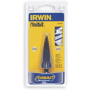 IRWIN INDUSTRIAL TOOLS 10233cb Cobalt Step Drill Bit 1/4-3/4 Inch x 1/16 | AB9EHB 2CJR5