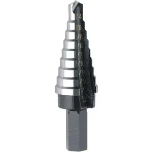 IRWIN INDUSTRIAL TOOLS UNIBIT 3 Hss Step Drill Bit 1/4-3/4 Step 1/16 | AD6RYH 4A948