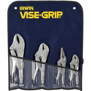 IRWIN INDUSTRIAL TOOLS 428GS Locking Plier Set 4 Pc | AE7ZKD 6C667