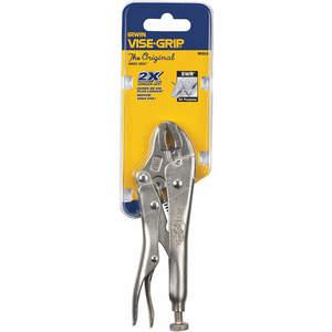 IRWIN INDUSTRIAL TOOLS 5WR Locking Plier Curved 5 Inch With Wire Cutter | AA8TRE 1A419
