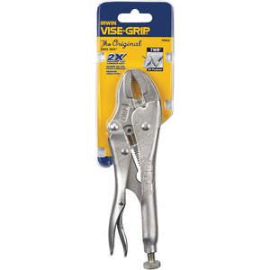 IRWIN INDUSTRIAL TOOLS 7WR Locking Plier Curved 7 Inch With Wire Cutter | AA8TRF 1A420