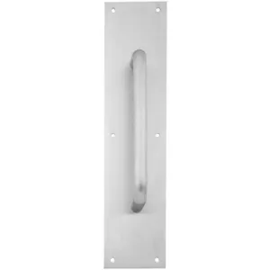 IVES 8302-8 US32D 4X16 Door Pull Plate 4 Inch Width x 16 Inch Length | AH3JEF 32MC70