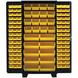 JAMCO DF236-BL Bin Cabinet 78 x 36 x 24 With 122 Bins | AA8KHR 18H127