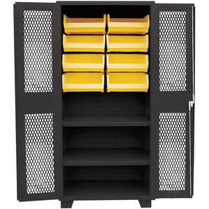 JAMCO DH236-BL Bin Shelf Cabinet Clearview With 8 Bins | AA8KHA 18H112