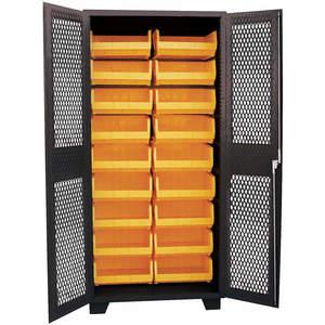 JAMCO DK236-BL Bin Cabinet Clearview 78 x 36 x 24 With 18 Bins | AA8KGU 18H106