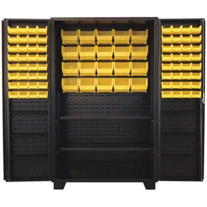 JAMCO DU248-BL Bin Shelf Cabinet 78 x 48 x 24 With 84 Bins | AA8KJY 18H156