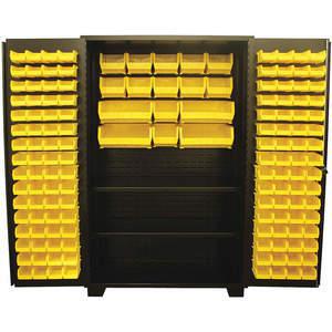 JAMCO DX248-BL Bin Shelf Cabinet 78 x 48 x 24 With 144 Bins | AA8KJU 18H152