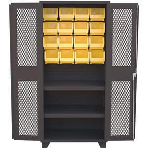 JAMCO DY236-BL Bin Shelf Cabinet Clearview With 16 Bins | AA8KHD 18H115