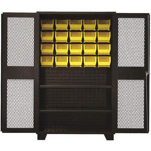 JAMCO DY248-BL Bin Shelf Cabinet Clearview With 20 Bins | AA8KHE 18H116