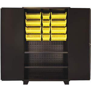 JAMCO HH248-BL Bin Shelf Cabinet 78 x 48 x 24 With 12 Bins | AA8KGL 18H098
