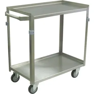 JAMCO ZF130-U4-AS Utility Cart Stainless Steel 34 Lx17 W 600 Lb. Capacity | AA7LWD 16D064