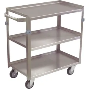 JAMCO ZJ124-U4-AS Utility Cart Stainless Steel 28 Lx17 W 600 Lb. Capacity | AA7LWN 16D075