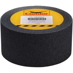 JESSUP MANUFACTURING 3200-4 Antislip Tape, Silicon Carbide, Size 4 Inch x 60 Feet, Black | AA4BXT 12E850