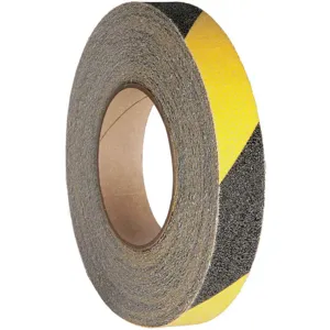 JESSUP MANUFACTURING 3360-1 Antislip Tape, Aluminium Oxide, Size 1 Inch x 60 Feet, Black/Yellow | AA4BUF 12E769