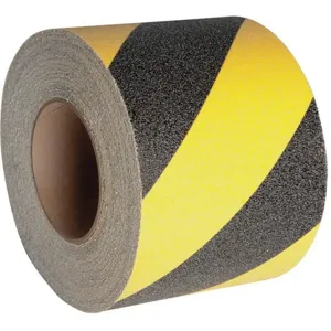 JESSUP MANUFACTURING 3360-3 Antislip Tape, Aluminium Oxide, Size 3 Inch x 60 Feet, Black/Yellow | AA4BVD 12E790