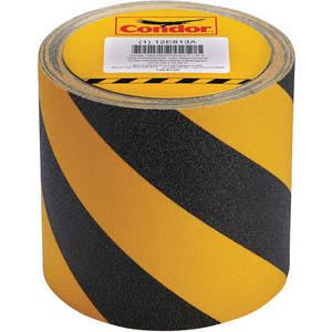 JESSUP MANUFACTURING 3360-6 Antislip Tape, Aluminium Oxide, Size 6 Inch x 60 Feet, Black/Yellow | AA4BWC 12E813