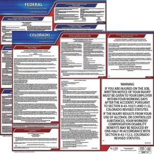 JJ KELLER 100-CO-3 Labor Law Poster Federal and State CO ENG 20 Inch Height 3 Year | AH6QZP 36EV74