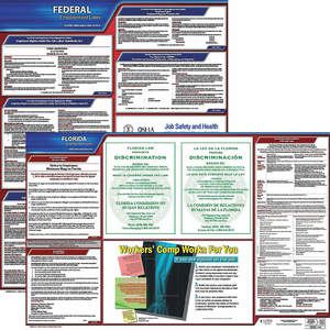 JJ KELLER 100-FL-3 Arbeitsrecht-Poster Bundes/Bundesstaat FL ENG 20 Zoll Höhe 3 Jahre | AH6QZT 36EV77