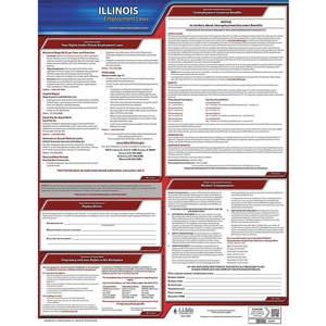 JJ KELLER 100-IL Labor Law Poster State Labor Law IL | AH2HUZ 29DZ99