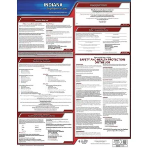 JJ KELLER 100-IN Labor Law Poster State Labor Law IN | AH2HVA 29EA01