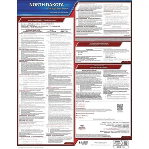 JJ KELLER 100-ND Labor Law Poster State Labor Law ND | AH2HVP 29EA14