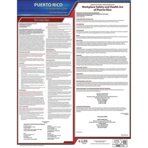 JJ KELLER 100-PR Labor Law Poster State Labor Law PR | AH2HWB 29EA25