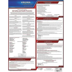 JJ KELLER 100-VA Labor Law Poster State Labor Law VA | AH2HWK 29EA33