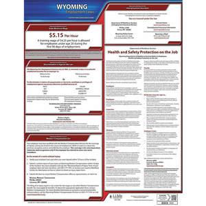 JJ KELLER 100-WY Labor Law Poster State Labor Law WY | AH2HWQ 29EA38