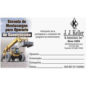 JJ KELLER 16269 Wallet Card Workplace Safety PK50 | AH2MWP 29WN10