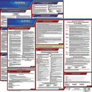 JJ KELLER 200-AK-1 Labor Law Poster Federal and State AK SP 20 Inch Height 1 Year | AH6QXA 36EV15