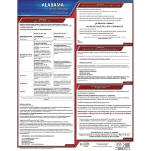 JJ KELLER 200-AL Labor Law Poster State Labor Law AL | AH2HWT 29EA40