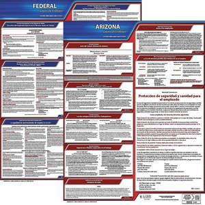 JJ KELLER 200-AZ-3 Arbeitsrecht-Poster Bundes/Bundesstaat AZ SP 20 Zoll Höhe 3 Jahre | AH6RBU 36EW25