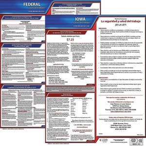 JJ KELLER 200-IA-3 Labor Law Poster Federal / State IA SP 20 Inch Height 3 Year | AH6RCD 36EW34