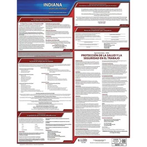 JJ KELLER 200-IN Labor Law Poster State Labor Law IN | AH2HXH 29EA54