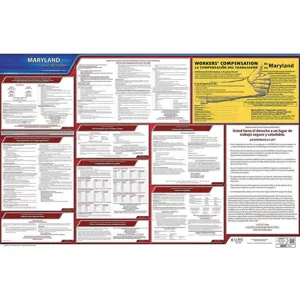 JJ KELLER 200-MD Labor Law Poster State Labor Law MD | AH2HXN 29EA59