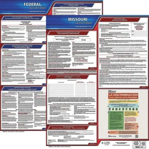 JJ KELLER 200-MO-K Labor Law Poster Kit MO Spanish 19 Inch Width | AH2JCH 29EC70